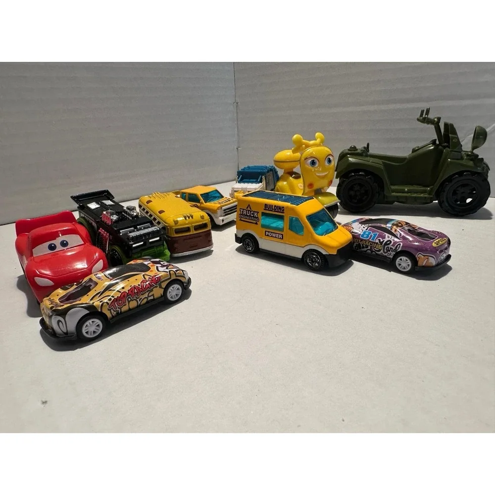Diecast Multicolor Car, Truck, Bus, Motorcycle & ATV Toy Vehicle Lot